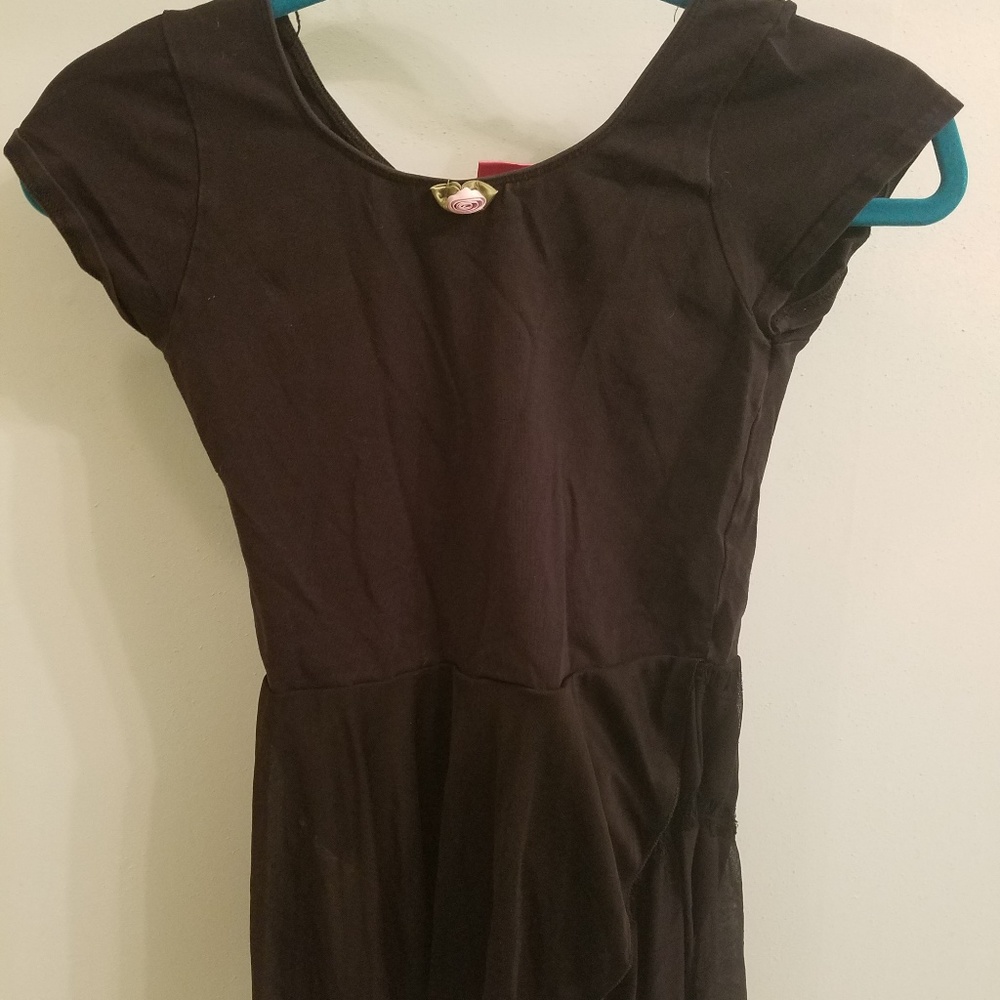 Black dress leotard